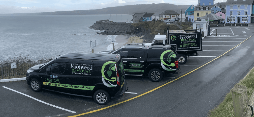South Wales Knotweed removal vehicles